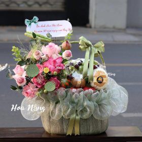 Giỏ Hoa Sen